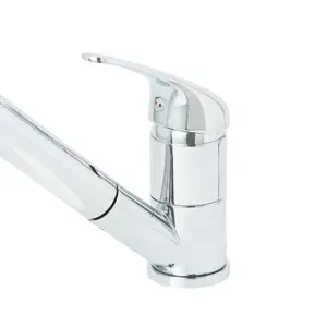 Mokau Chrome effect Kitchen Top lever Tap