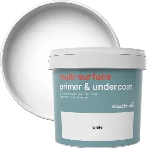 GoodHome White Multi-surface Primer & undercoat, 5L