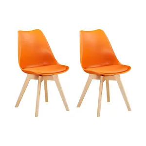 Croxley Solid Wood Dining Chair (Set of 2) Orange