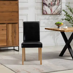 Maiolo Vegan Leather Dining Chairs - Set of 2