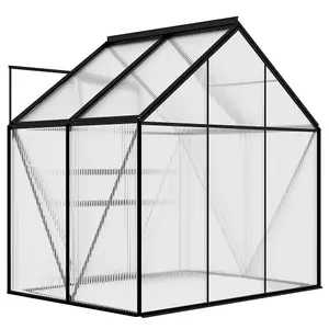 Berkfield Greenhouse Anthracite Aluminium 2.47 m2