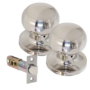 XFORT Bello Passage Knob Set Polished Chrome for Internal Wooden Doors