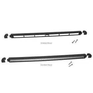 Simon Framevent Trickle Vent (3 Pack) - 3180EA (400mm), Anthracite Grey