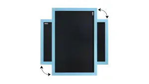 ALLboards Chalkboard in blue frame 90 cm x 60 cm