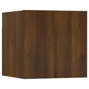 Berkfield Wall Mounted TV Cabinet Brown Oak 30.5x30x30 cm