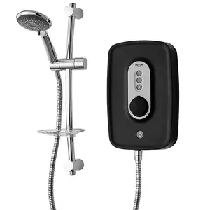 Triton Danzi Matt Black 8.5kW Electric Shower + Riser RP Perea Aquasurge Opal 3