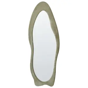 Wall Mirror REIGNY Velvet Olive Green