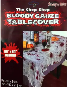 5pk Halloween Blood-Stained Tablecloth - Fancy Party Table Cover, 60x84in