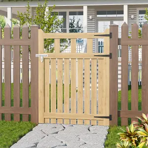 90x120cm Outdoor Garden Wooden Gate Fence Door