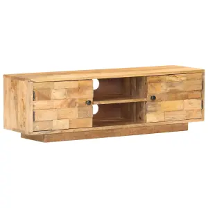 Berkfield TV Cabinet 116x30x35 cm Solid Mango Wood