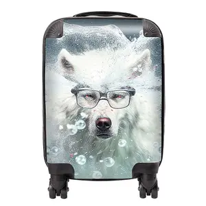 White Wolf Splashart Suitcase - Mini Cabin