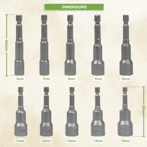 BLOSTM Magnetic Nut Drivers - 10 Pack