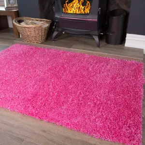 Soft Value Barbie Pink Shaggy Area Rug 160x220cm