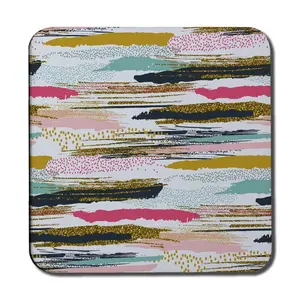 Coloured Stripes and Spots Coaster (Set of 6)