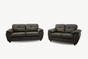 Furniture Stop - Solaro Range 3+2 Seater Leather Sofa Set