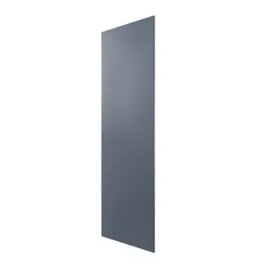 GoodHome Alisma Matt blue slab Standard Clad on end panel (H)2400mm (W)640mm