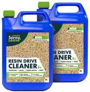 2 x 5L Jarder Resin Driveway Cleaner - Eliminates Moss, Algae and Mould - No Bleach or Acid