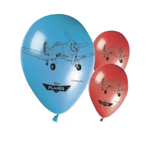 Disney Planes Latex Balloon (Pack of 8) Blue/Orange (One Size)