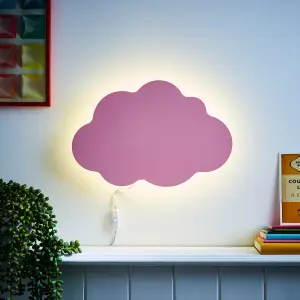 Litecraft Pink LED Cloud Glow Kids Wall Light