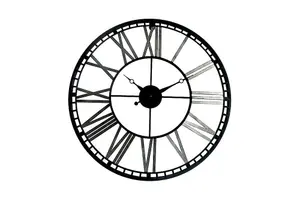 70cm x 70cm Industrial Iron Clock