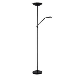 Lucide Zenith Modern Floor Reading Lamp - LED Dim. - 3000K - Black