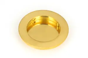 From The Anvil Polished Brass 75mm Plain Round Pull