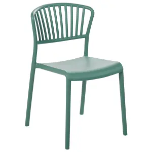 Set of 4 Garden Chairs GELA Mint Green