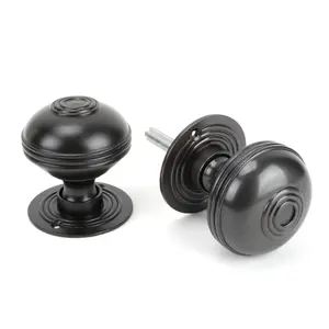 From The Anvil Aged Bronze 63mm Prestbury Mortice/Rim Knob Set