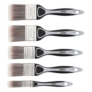 Draper Soft Grip Flat Paint Brush Set (5 Piece) 20618