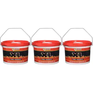 Everbuild XL Fire Cement, Buff, 2 kg (Pack of 3)