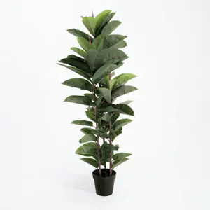 Blooming Artificial - 145cm / 4.75ft Fake Rubber Tree