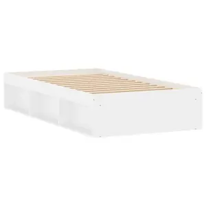 Berkfield Bed Frame White 100x200 cm