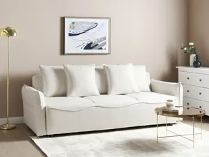 Beliani Modern Sofa Bed KRAMA Off-White