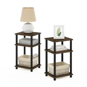 Colwyn 2 Piece Side Table Set Columbia Walnut