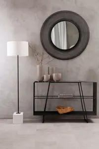 Interiors by Premier Circular Wall Mirror, wall Mirror with metal wire frame, Modern Wall Mirror For Living Room and Hallway