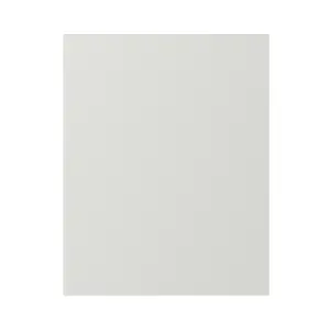 GoodHome Alpinia Matt ivory painted wood effect shaker Standard End panel (H)720mm (W)570mm