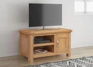 Bologna Small TV Unit - L44 x W90 x H50 cm - Oak