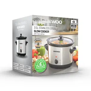 Daewoo 3.5 Litre Slow Cooker 210W Efficient Dishwasher Safe SDA1364GE