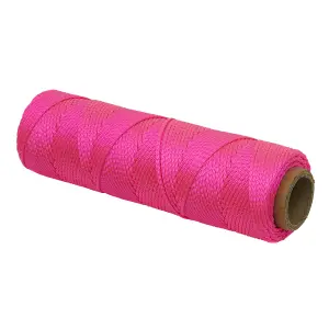 Sealey Braided Pink Nylon Brick Line 76m Length Sustainable Easy To Use BLP1