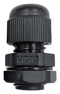 PRO ELEC - Nylon Cable Gland, M16, 4-8mm Cable Range, Black, IP68