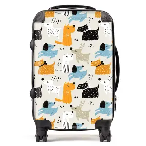 Hand Drawn Dogs Suitcase - Cabin