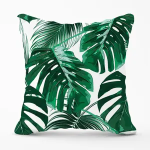 Tropical Jungle Leaf Pattern Cushions 45cm x 45cm