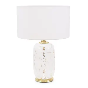 Glass Table Lamp White / No