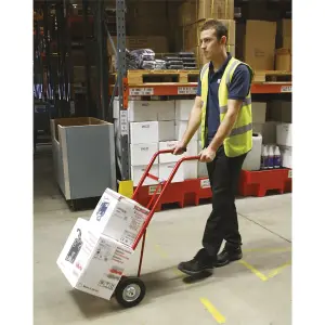 Sealey Sack Truck With Solid Tyres & Rubber Handgrips 150kg Capacity CST983