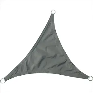 SunDaze 5x5x5m Triangle Anthracite Sun Shade Sail Outdoor Garden Patio Sunscreen UV Block With Free Rope