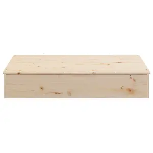 Berkfield Sandpit with Cover 111x111x19.5 cm Solid Wood Pine