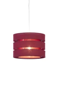 Trio Crimson red Pendant Light shade (D)28cm