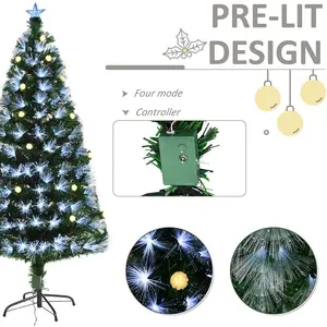 Durham Lighted Artificial Fir Christmas Tree 6ft.