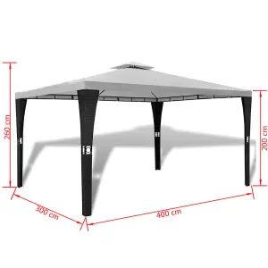 Berkfield Gazebo with Roof 3x4 m Cream White