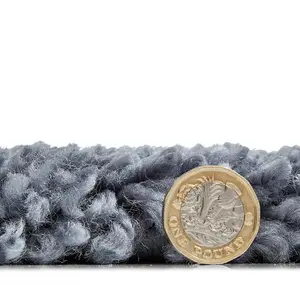 Slate Grey Plain Shaggy Easy to Clean Modern Polypropylene Rug for Living Room Bedroom and Dining Room-120cm X 170cm